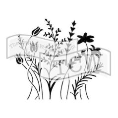 Stencil 6", TCW Stencil / Wildflowers -  (1 db)