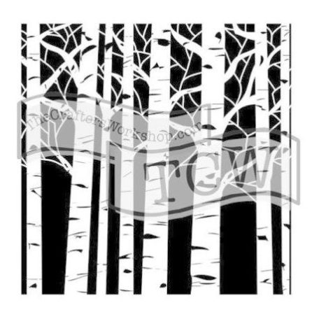 Stencil 6", TCW Stencil / Aspen Trees -  (1 db)