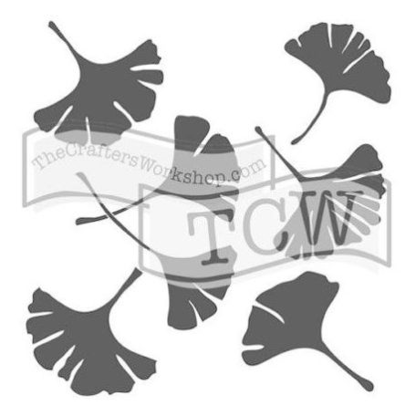 Stencil 6", TCW Stencil / Ginkgo Leaves -  (1 db)