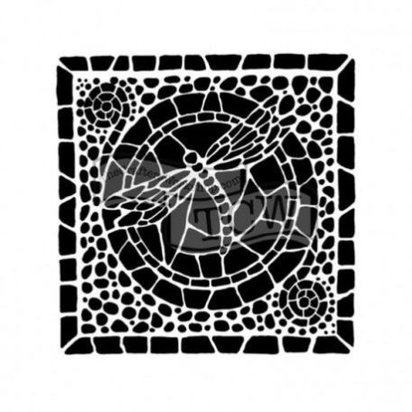 Stencil 6", TCW Stencil / Winged mosaic -  (1 db)