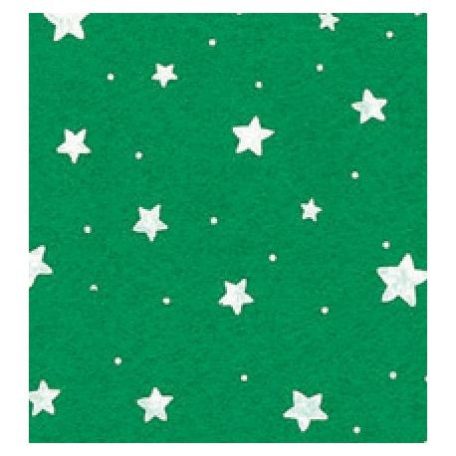 Barkácsfilc 30x40cm x 1mm, Felt glitter / Csillagok (1 db)