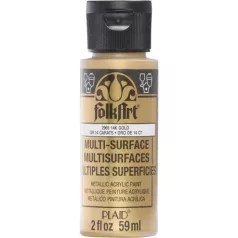   Akril festék - selyemfényű 59ml, 14K Gold / FolkArt Multi-Surface metallic -  (1 db)