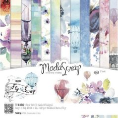   Papírkészlet 12", ECD Cardstock & Paper / Fly & Scrap  (1 csomag)