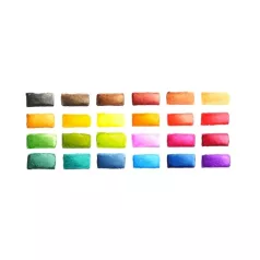   Elizabeth Craft Designs Akvarelfesték 24 szín Watercolor pan set (1 csomag)