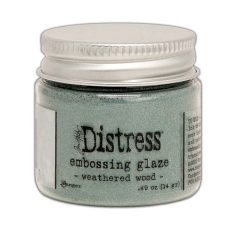   Ranger Distress embossing glaze - Weathered wood - Fényes átlátszó domborítópor - Tim Holtz (1 db)