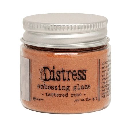 Ranger Distress embossing glaze - Tattered rose - Fényes átlátszó domborítópor - Tim Holtz (1 db)