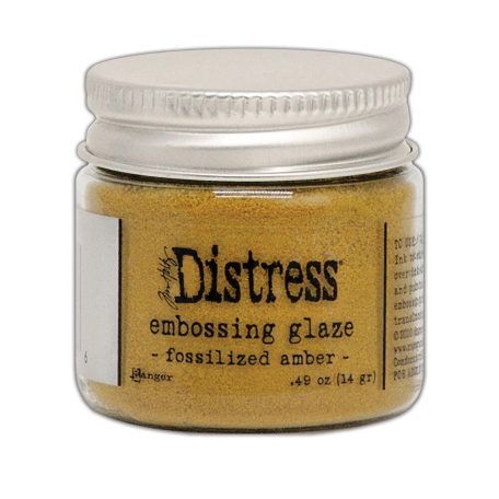 Ranger Distress embossing glaze - Fossilized amber - Fényes átlátszó domborítópor - Tim Holtz (1 db)