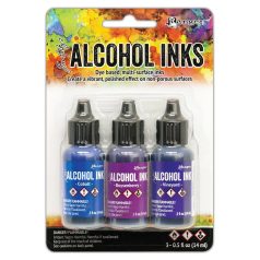   Alcohol Ink készlet , Tim Holtz® Alcohol Ink / Indigo/Violet Spectrum -  (1 csomag)