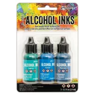   Ranger Alkoholos tinta készlet Teal/Blue Spectrum Tim Holtz Alcohol Ink (3 db)