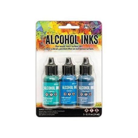 Alcohol Ink készlet , Tim Holtz® Alcohol Ink / Teal/Blue Spectrum -  (1 csomag)