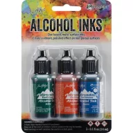   Ranger Alkoholos tinta készlet Rustic Lodge Tim Holtz Alcohol Ink (3 db)