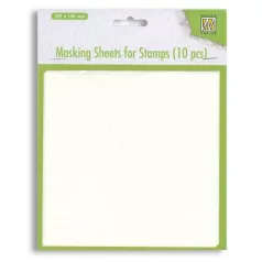   Maszkoló papír öntapadós (visszaszedhető) 15*15 cm, Masking sheets for stamps  -  (10 ív)