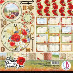   Papírkészlet 12x12, Ciao Bella Paper Pad / Under The Tuscan Sun - Patterns Pad (8 lap)