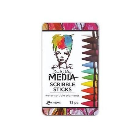 Akvarell kréta 56 ml, Dina Wakley Media / Scribble sticks 1 -  (12 db)