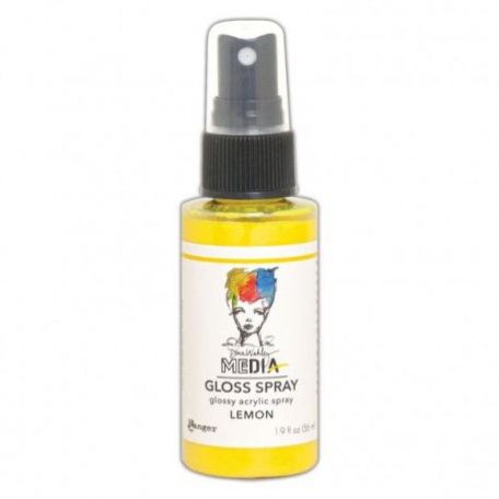 Gloss spray 56 ml, Dina Wakley Media / Lemon -  (1 db)