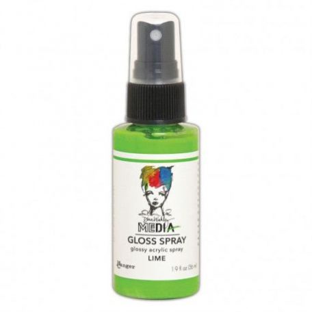 Gloss spray 56 ml, Dina Wakley Media / Lime -  (1 db)