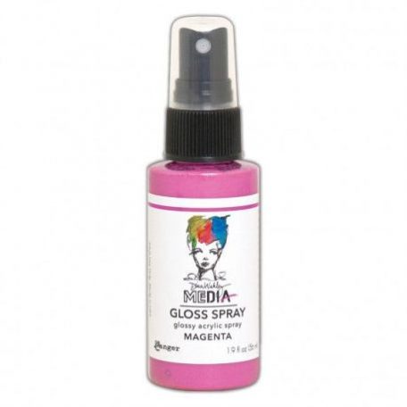 Gloss spray 56 ml, Dina Wakley Media / Magenta -  (1 db)