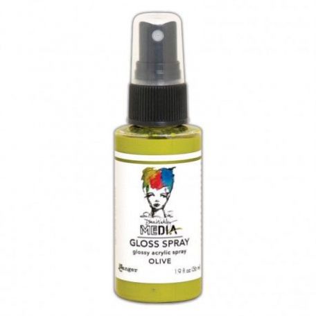 Gloss spray 56 ml, Dina Wakley Media / Olive -  (1 db)