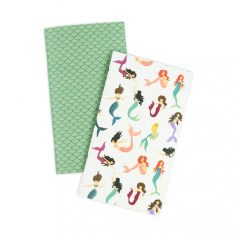   Jegyzetfüzet napi tervező , Travelers Notebook / Mermaid - Insert Daily Calendar (2 db)