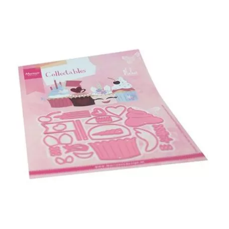 Vágósablon COL1481, Marianne Design Collectable / Cupcakes by Marleen -  (1 csomag)