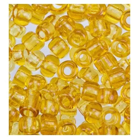 Kásagyöngy 20 gr / 2 mm, Seed Beads Transparent / Orange - narancssárga (1 csomag)