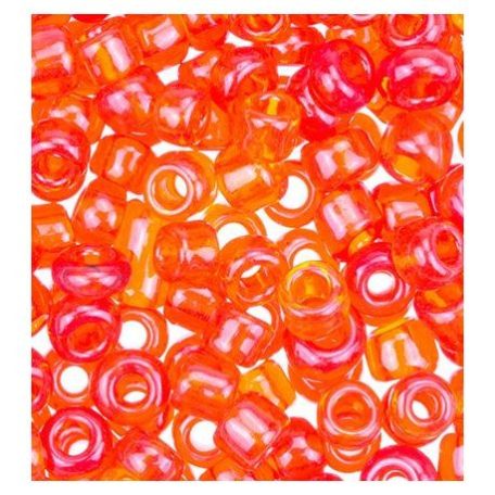 Kásagyöngy 20 gr / 2 mm, Seed Beads Transparent / red - piros (1 csomag)