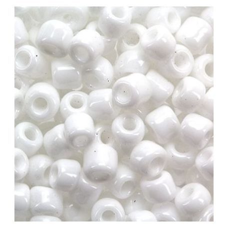 Kásagyöngy 20 gr / 2 mm, Seed Beads Opaque / White - Fehér (1 csomag)