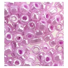   Kásagyöngy 20 gr / 2 mm, Seed Beads Pastel Pearlescent / lilac - halványlila (1 csomag)