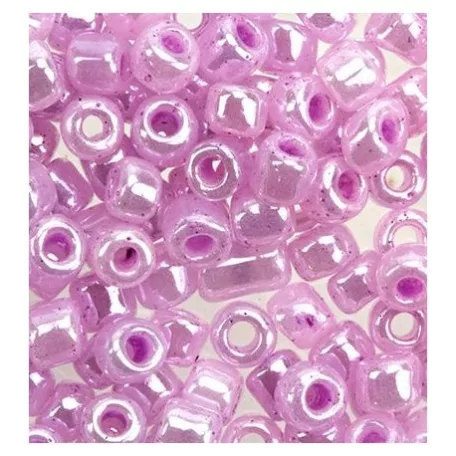 Kásagyöngy 20 gr / 2 mm, Seed Beads Pastel Pearlescent / lilac - halványlila (1 csomag)