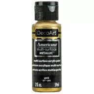   Akrilfesték - metál 59ml - Gold - DecoArt Americana® Multi-Surface Satin Metallic (1 db)