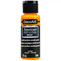   Neon színű Akrilfesték  59ml, Orange / DecoArt Americana® Multi-Surface Neon -  (1 db)