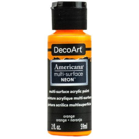 Neon színű Akrilfesték  59ml, Orange / DecoArt Americana® Multi-Surface Neon -  (1 db)