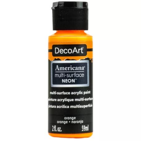 Neon színű Akrilfesték  59ml, Orange / DecoArt Americana® Multi-Surface Neon -  (1 db)
