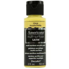   Akrilfesték - selyemfényű 59ml - Chick - DecoArt Americana® Multi-Surface Satin (1 db)