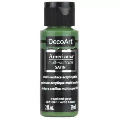   Akrilfesték - selyemfényű 59ml - Woodland Green - DecoArt Americana® Multi-Surface Satin (1 db)