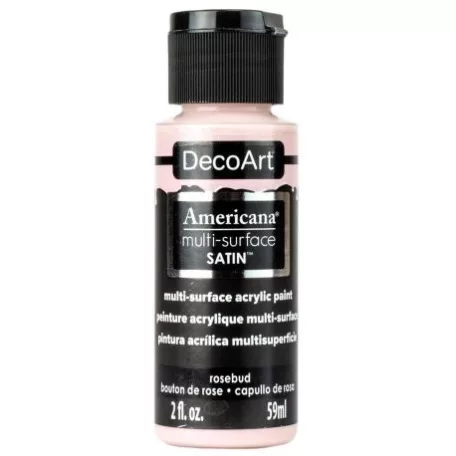 Akrilfesték - selyemfényű 59ml - Rosebud - DecoArt Americana® Multi-Surface Satin (1 db)
