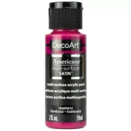   Akrilfesték - selyemfényű 59ml - Raspberry - DecoArt Americana® Multi-Surface Satin - (1 db)