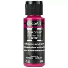   Akrilfesték - selyemfényű 59ml - Raspberry - DecoArt Americana® Multi-Surface Satin - (1 db)