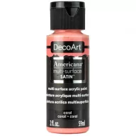   Akrilfesték - selyemfényű 59ml - Coral - DecoArt Americana® Multi-Surface Satin (1 db)