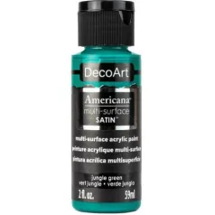   Akrilfesték - selyemfényű 59ml - Jungle Green - DecoArt Americana® Multi-Surface Satin (1 db)