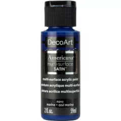   Akrilfesték - selyemfényű 59ml - Navy - DecoArt Americana® Multi-Surface Satin (1 db)