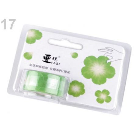 Dekorációs ragasztószalag , Washi Tape / Öntapadós virág - 17 (1 csomag)