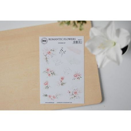 Matrica , Studio Forty Sticker / Romantic Flowers -  (1 ív)