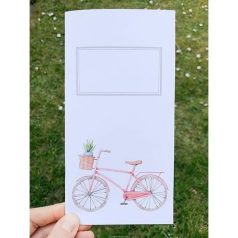   Jegyzetfüzet , Studio Forty Journey Notebook WHITE / SO ROMANTIC - Bicycle (1 csomag)