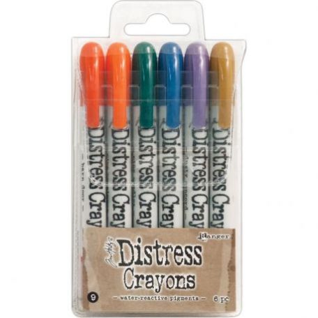Zsírkréta , Tim Holtz distress crayons / set no.9 -  (1 csomag)