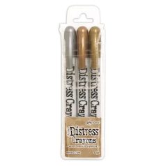   Zsírkréta , Tim Holtz distress crayons / metallics -  (1 csomag)