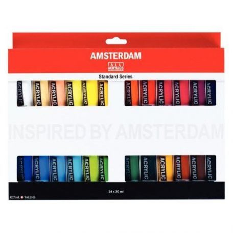Talens Amsterdam akrilfesték készlet - 20 ml - Standard Series Acrylics (24 db)