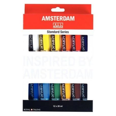 Talens Amsterdam akrilfesték készlet - 20 ml - Standard Series Acrylics (12 db)