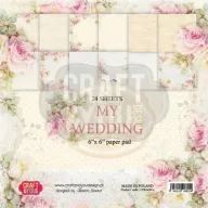   Papírkészlet 6x6, Craft&You Paper Set / My Wedding -  (36 lap)