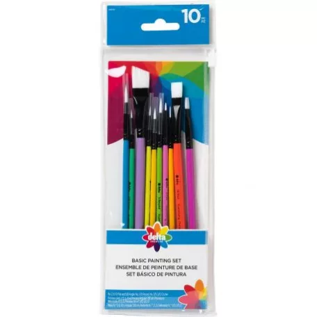 Ecsetkészlet , Basic Painting Set / Brush Round -  (10 db)